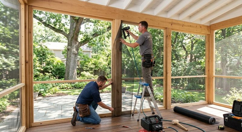 Screened In Porch Installation in Asheville, NC