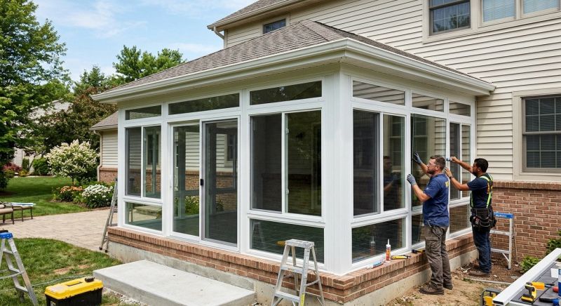 Sunroom Addition Construction in Charlotte, NC