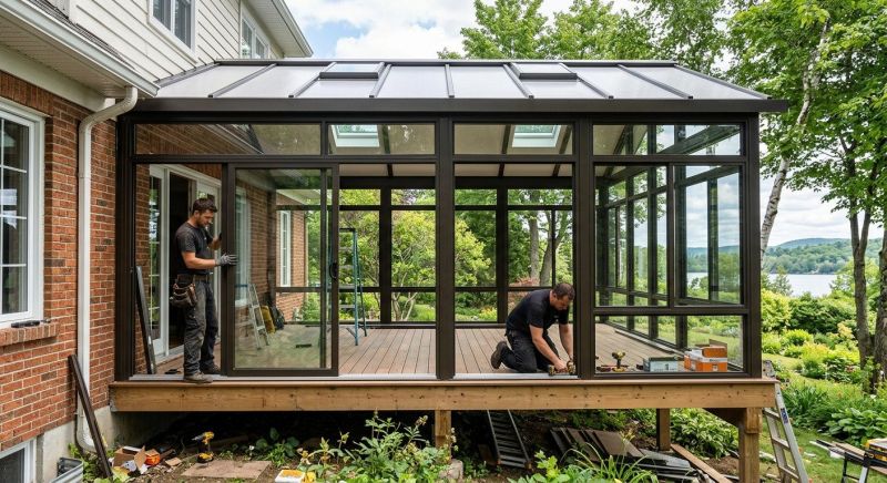 Three Season Room Installation in Knoxville, TN